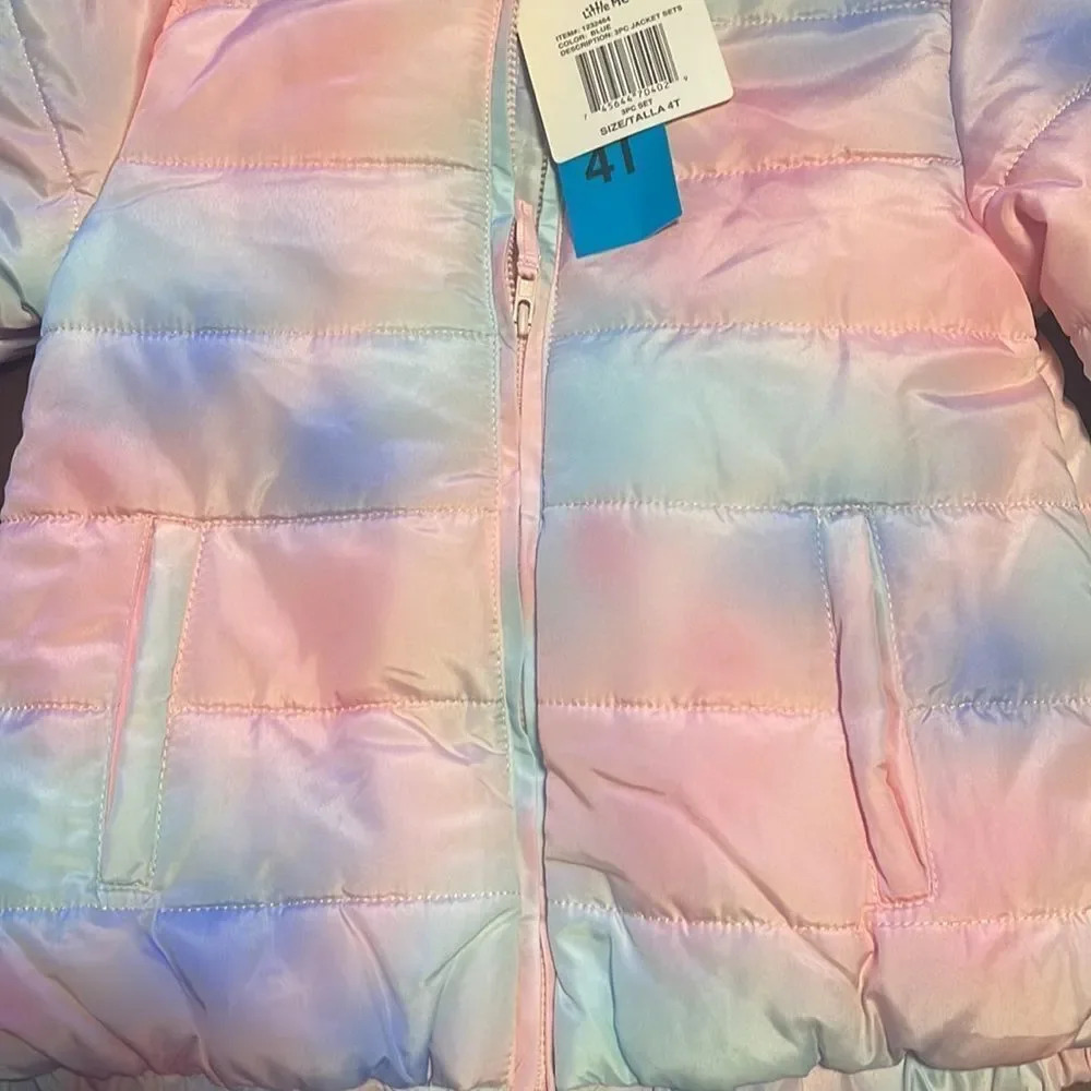 Kids Little me 3 piece outfit shirt pants jacket 4T - Picture 6 of 9
